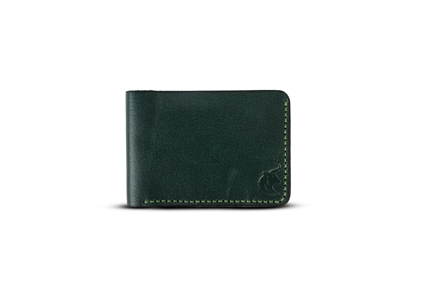 The Odessey-Handcrafted Green Bifold Wallet