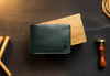 The Odessey-Handcrafted Green Bifold Wallet