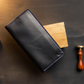 The Obsidian-One Tone Leather Long Wallet