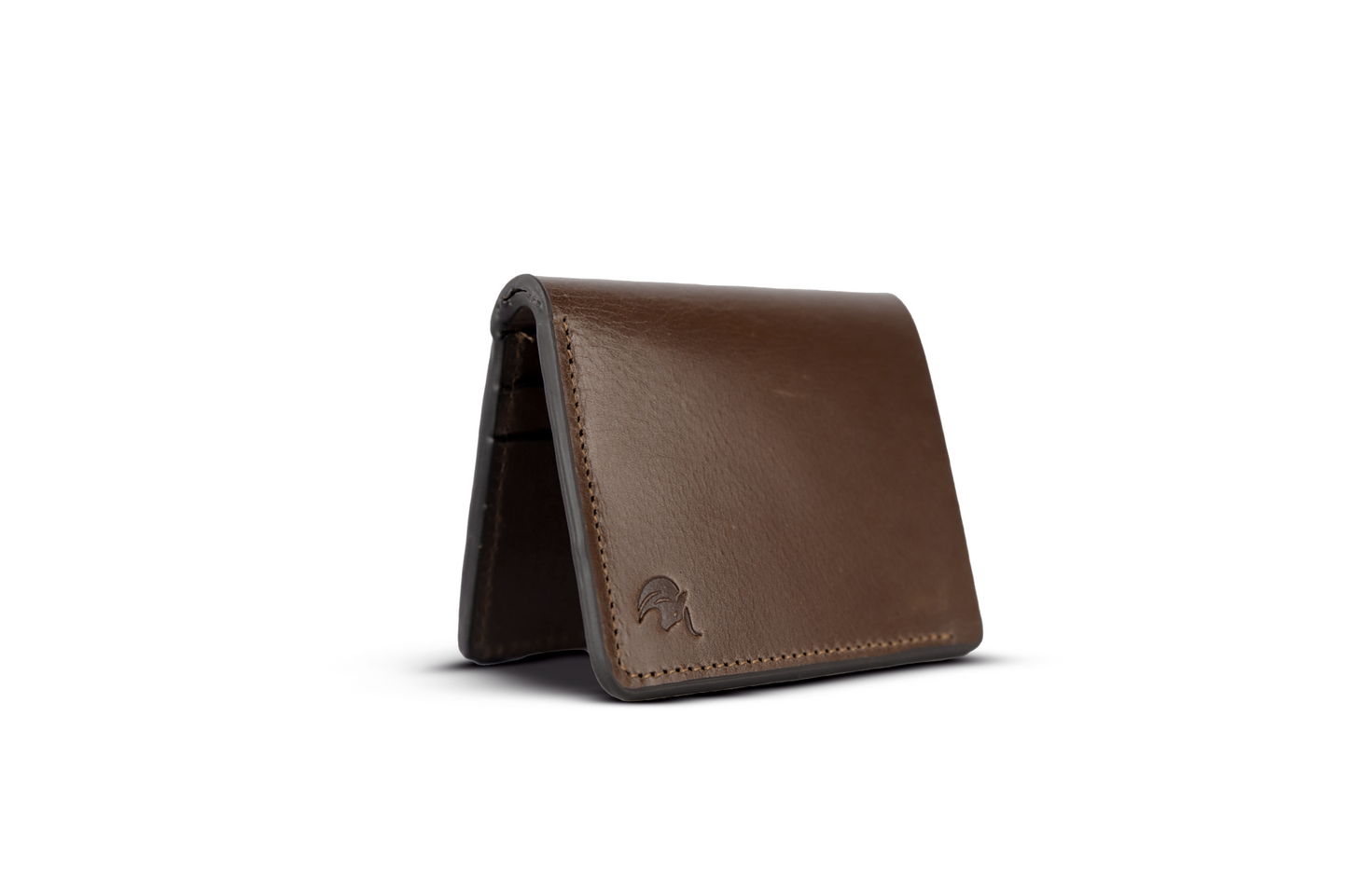 The Orion-Vertical Bifold Wallet Brown