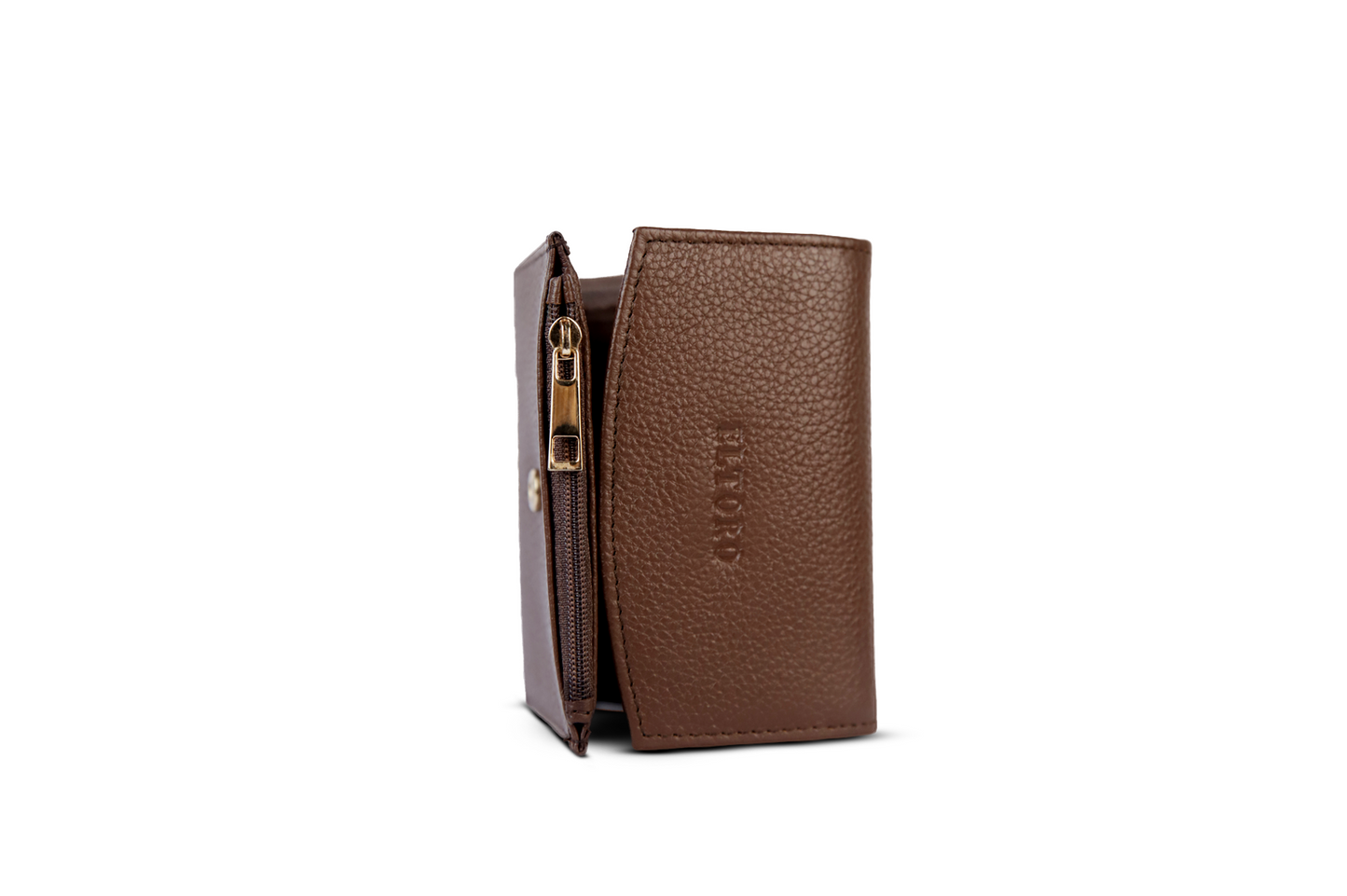Celeste-Ladies Leather Wallet Brown