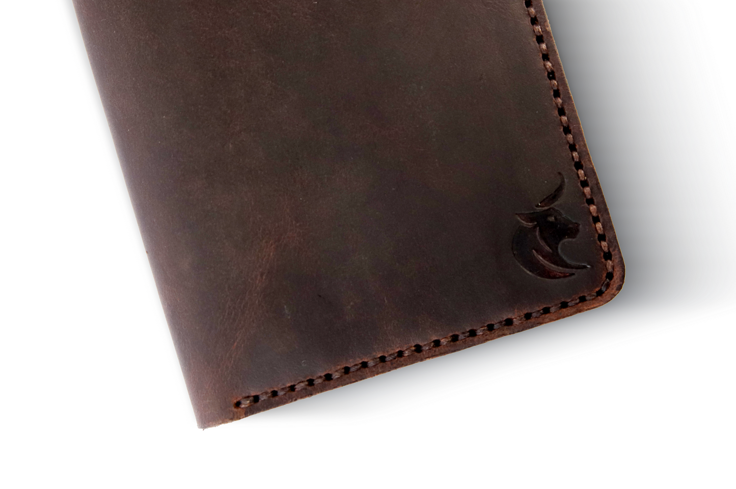 The Timber-Full‑Grain Pull‑Up Leather Long Wallet – Handcrafted