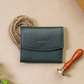 Lyra-Ladies Leather Wallet Green