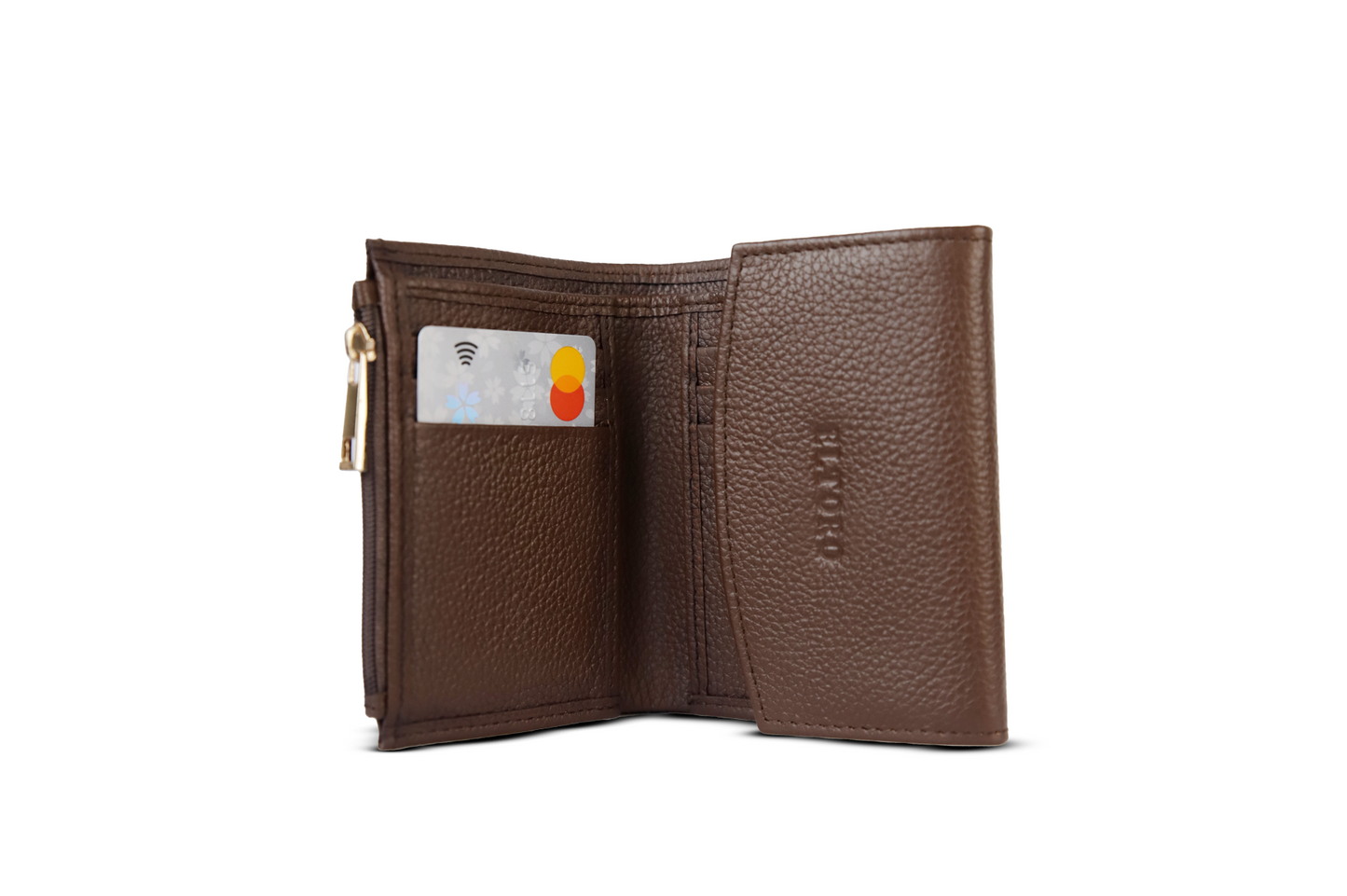 Celeste-Ladies Leather Wallet Brown