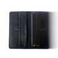 The Obsidian-One Tone Leather Long Wallet