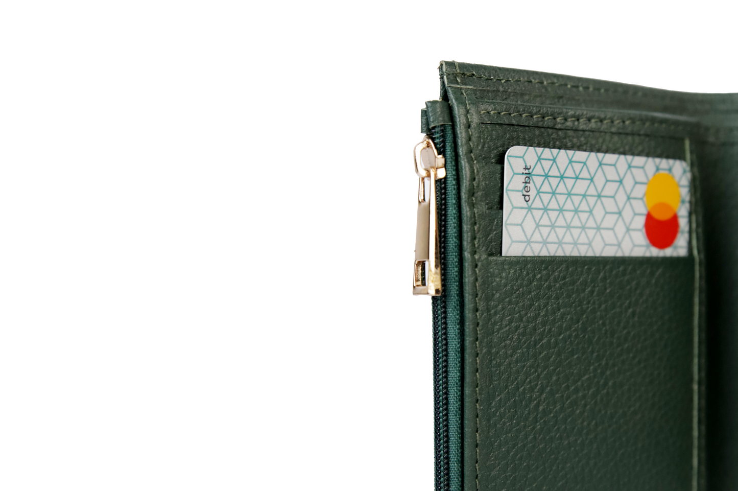Lyra-Ladies Leather Wallet Green