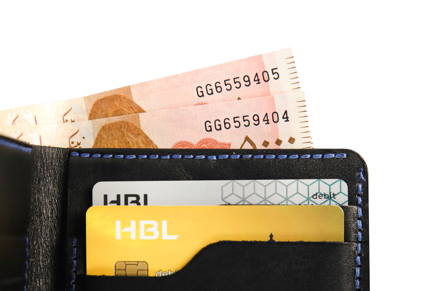 The Phantom-Handcrafted Black Bifold Wallet