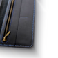 The Obsidian-One Tone Leather Long Wallet