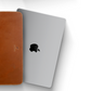 The Sentinal-Leather Zipper Laptop Sleeve Brown