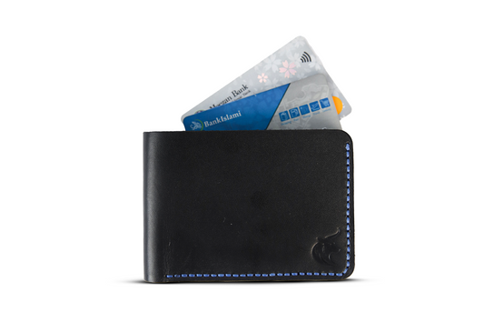 The Phantom-Handcrafted Black Bifold Wallet
