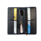 The Obsidian-One Tone Leather Long Wallet